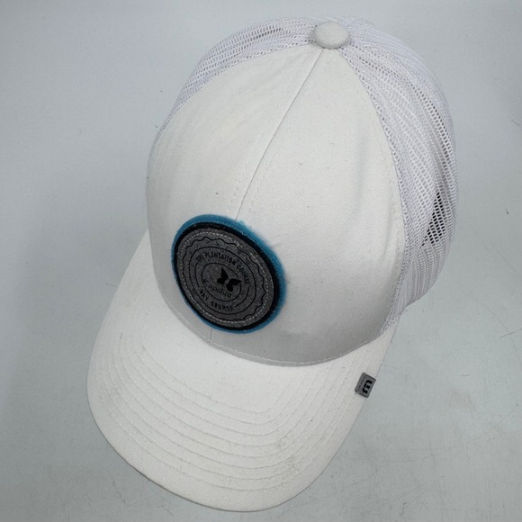 White‎ Trucker Hat The Plantation Course Kapalua Bay Golf Mesh Back Adjustable - Picture 4 of 10